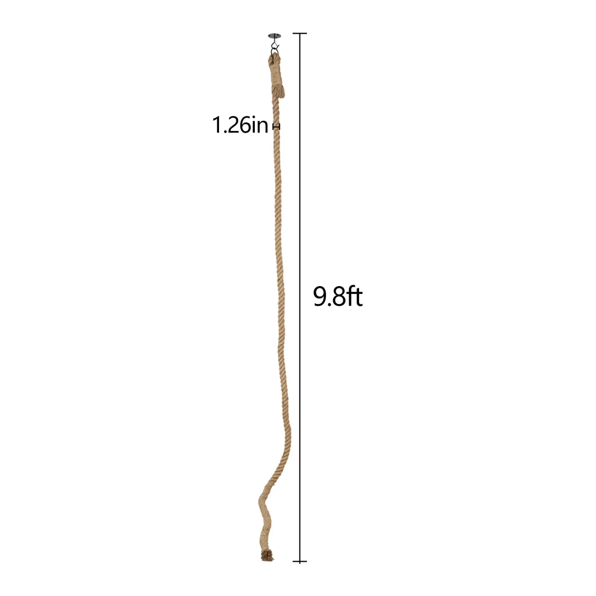 Indoor Cat Sisal Rope Climber With Interactive Scratching Toy