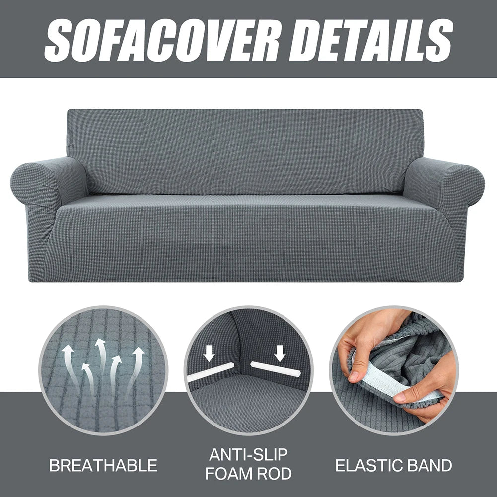 Jacquard Stretch Sofa Cover Pet Friendly Washable Furniture Protector