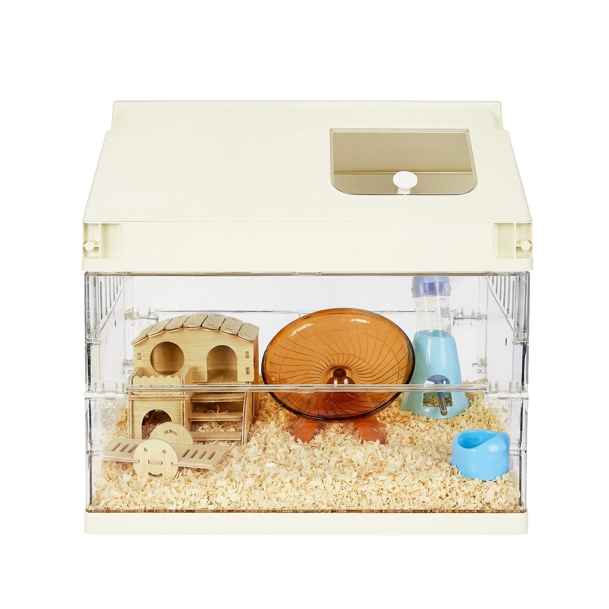 HiMISS Chew Proof Acrylic Hamster Cage Starter Kit With Accessories