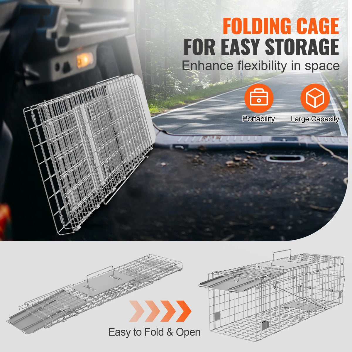 SucceBuy Humane Live Trap Cage For Cats Rodents And Wildlife