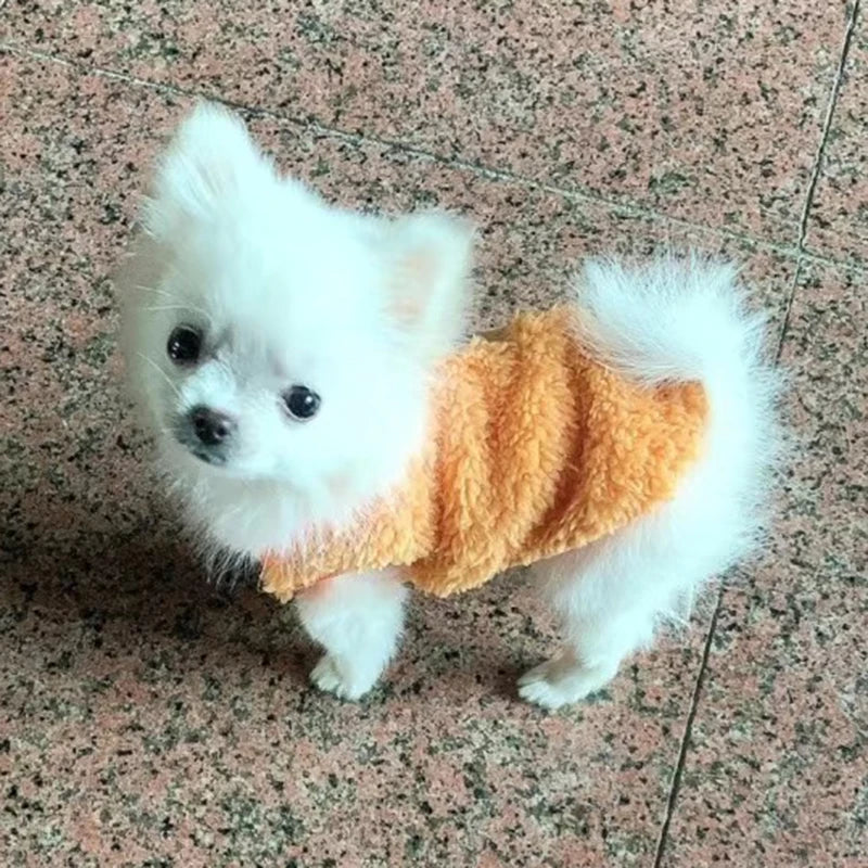 Cute Print Dog Sweater Winter Warm Fleece Pet Pullover