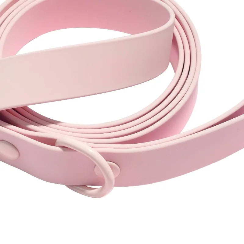 6' TPU Water Resistant Standard Dog Leash, Pink