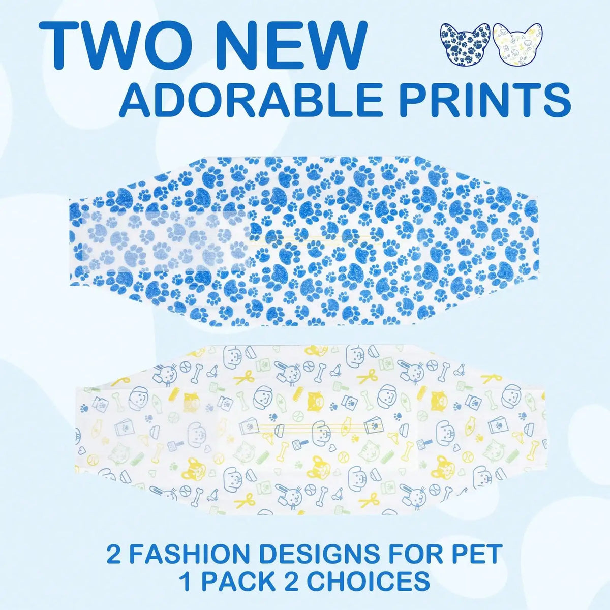 DONO'S DIARY Dog Diapers Male, Disposable Male Dog, Ultra Absorbent Doggie Diapers, Rapid-Dry Leak-Proof Puppy Diapers, Wetness Indicator Excitable Urination Incontinence