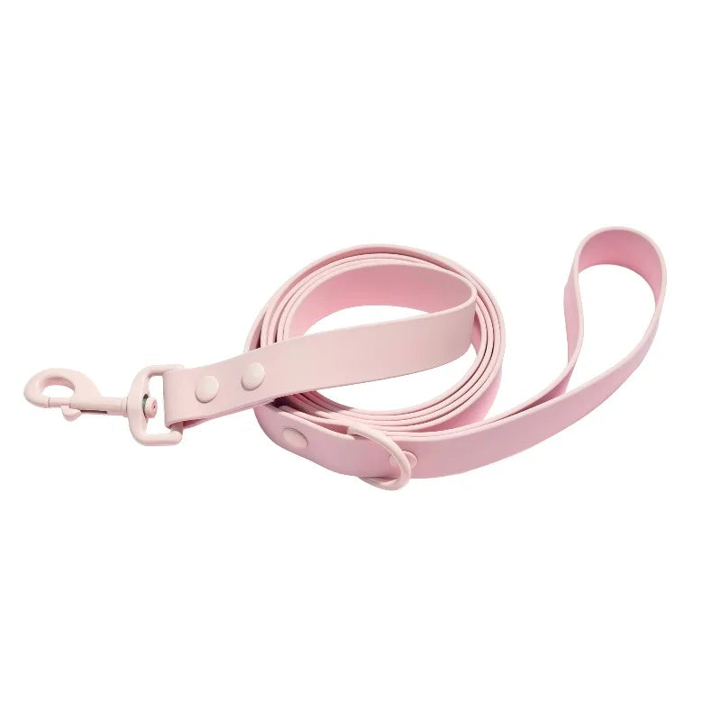 6' TPU Water Resistant Standard Dog Leash, Pink