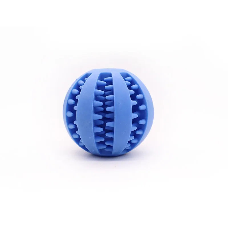 Interactive Rubber Dog Ball Teething And Biting Toy