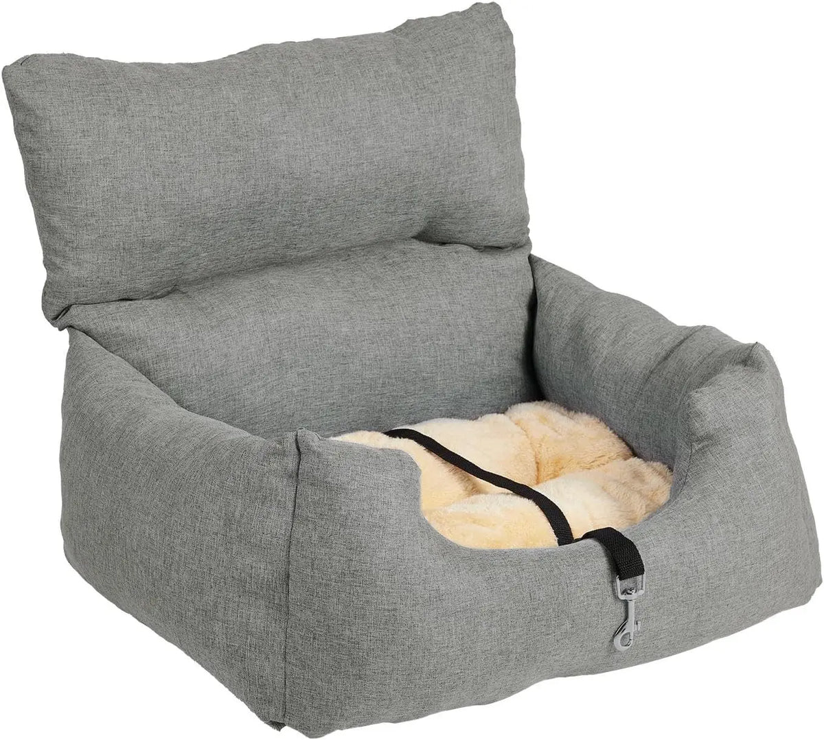 HiMISS Elevated Dog Booster Seat Bed With Safety Tether For Travel