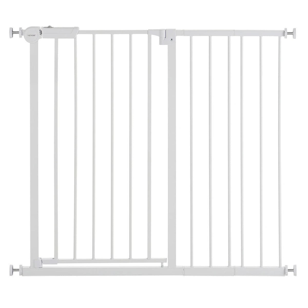 SucceBuy Pressure Mounted Walk Through Baby Pet Security Gate