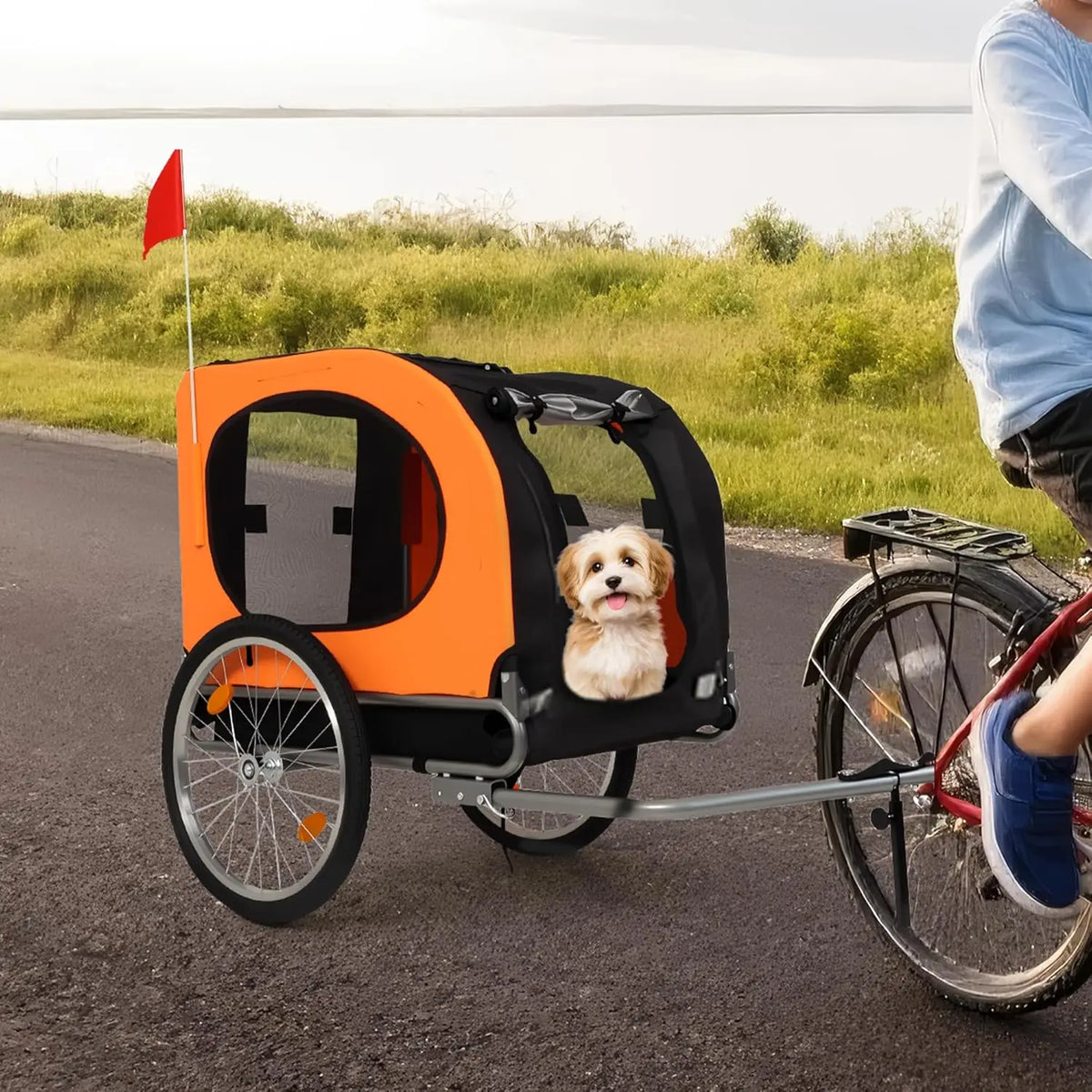 Twister Ck Foldable Dog Bike Trailer For Comfortable Pet Rides