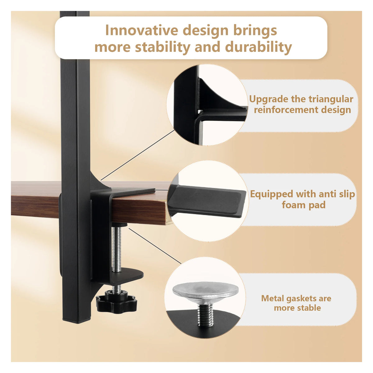Adjustable Height Metal Dog Grooming Arm With Secure Loop Attachments
