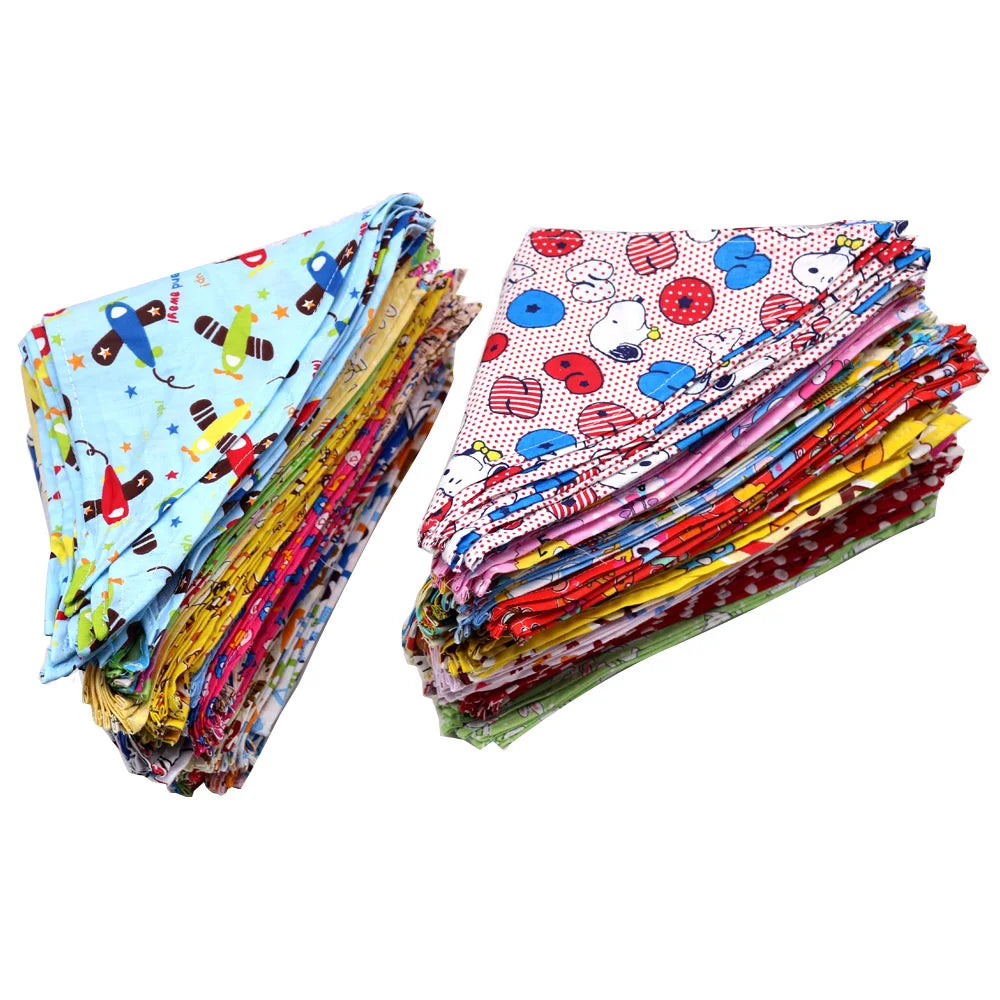 Comfortable Cotton Dog Bandana And Puppy Scarf Set