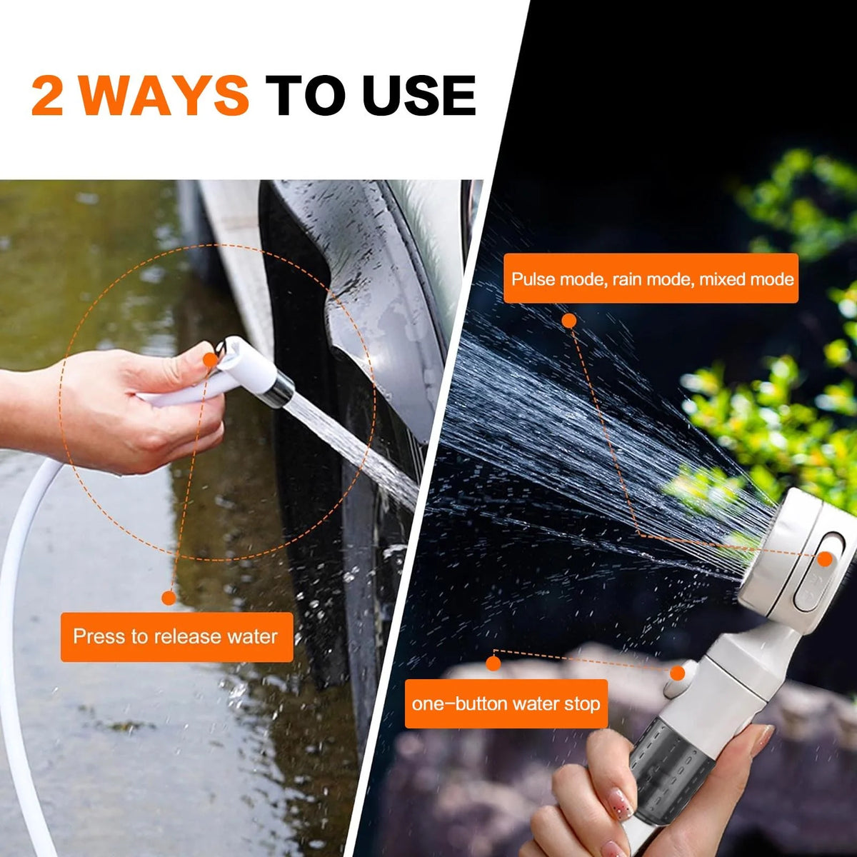 Rechargeable Handheld Pet Bath Sprayer With Adjustable Water Flow