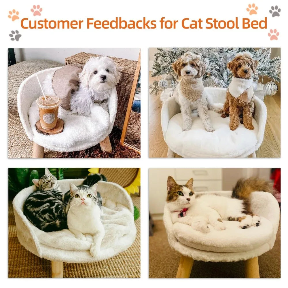 BORWART Elevated Pet Sofa Bed With Removable Waterproof Cushion