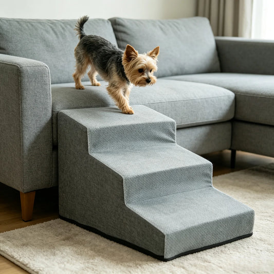 Premium High Density Foam Dog Step Ramp With Washable Cover