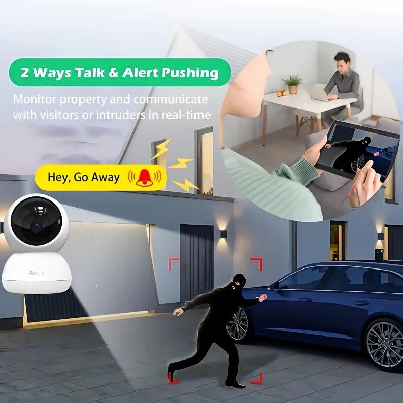 ALAGA Pet Camera App 360PanTilt 2-Way Audio Night Vision