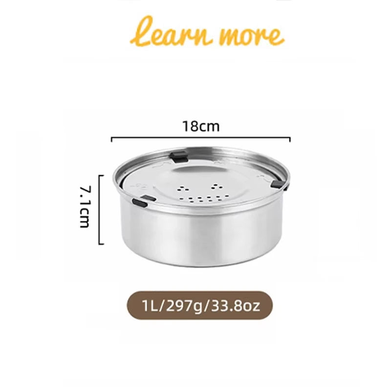 Stainless Steel Anti Splash Floating Dog Water Feeder Bowl