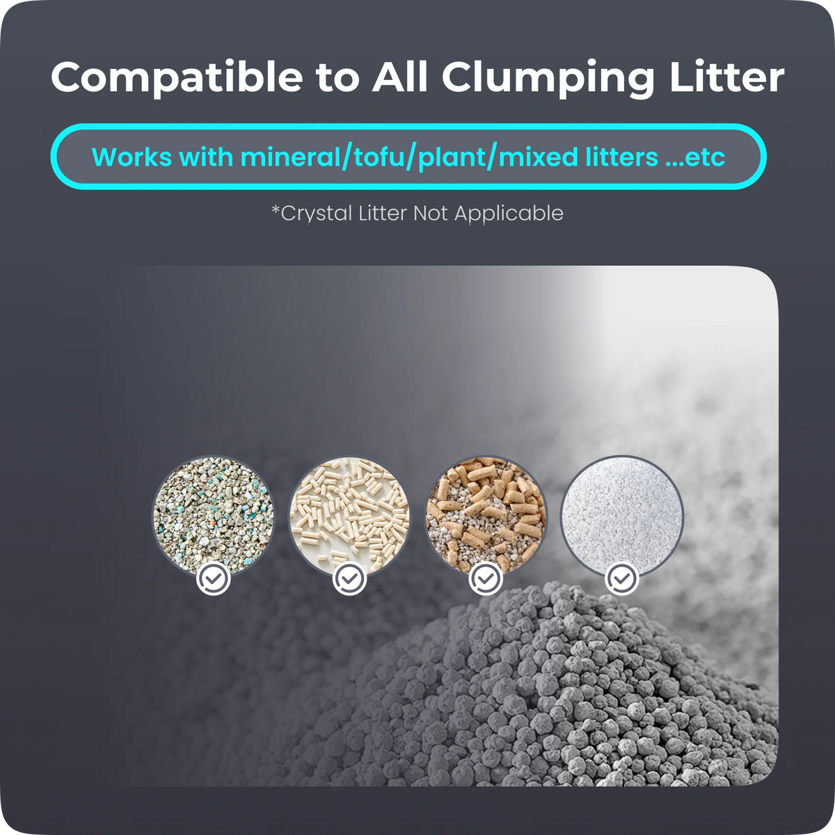 Automatic Self Cleaning Cat Litter Box, Smart Robot Cat Litter Box with APP Control, Automatic Cleaning, Odor Control, Safety Sensors Anti-Pinch, Hands-Free for Multiple Cats