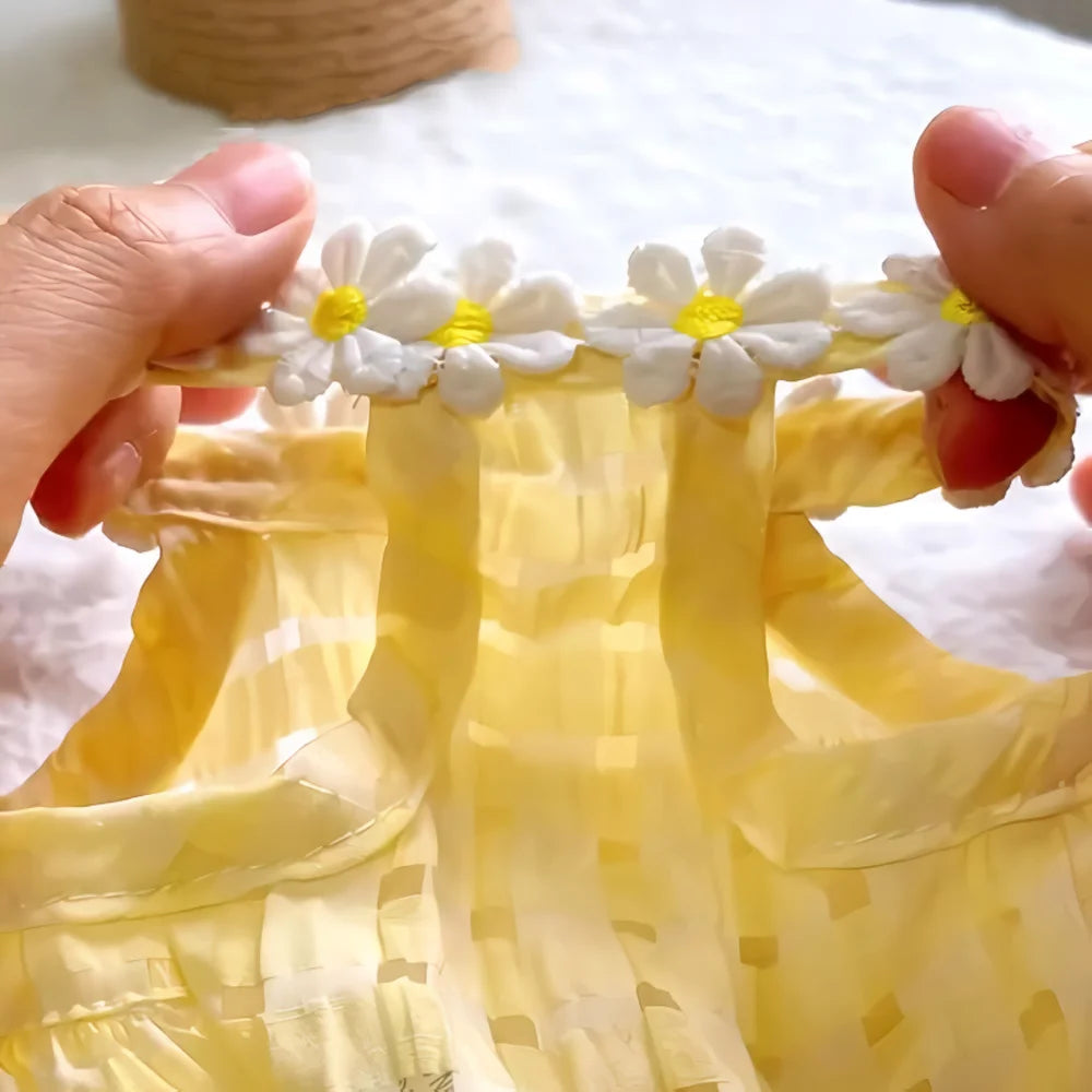 Breathable Floral Pet Skirt Dress For Dogs And Cats