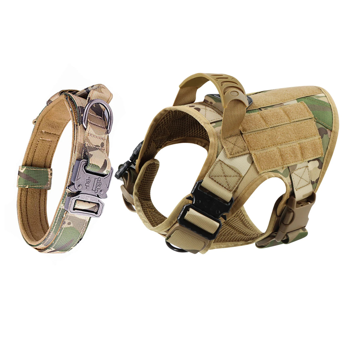 PetraVel Adjustable Nylon Dog Harness And Collar For Outdoor Walks