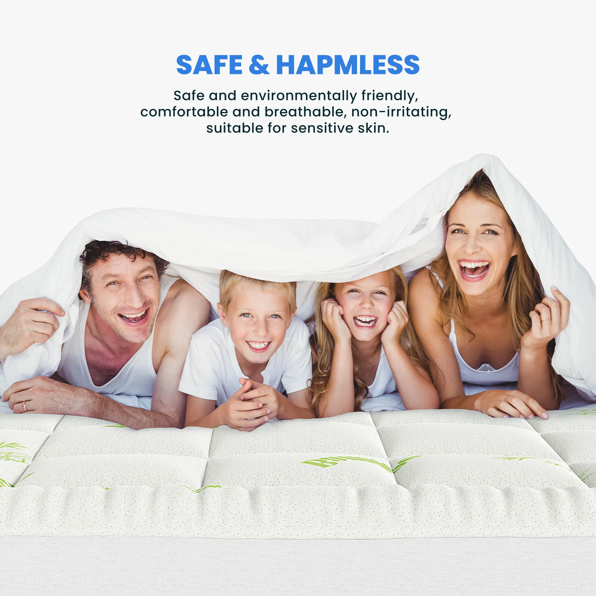 MCQ Bamboo Viscose Mattress Topper Featuring Pillow Top Cooling Pad