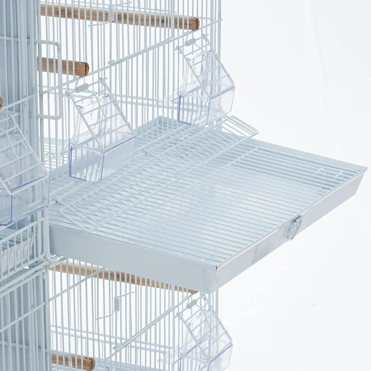 TWISTER.CK Large Bird Cage With Rolling Stand And Detachable Tray