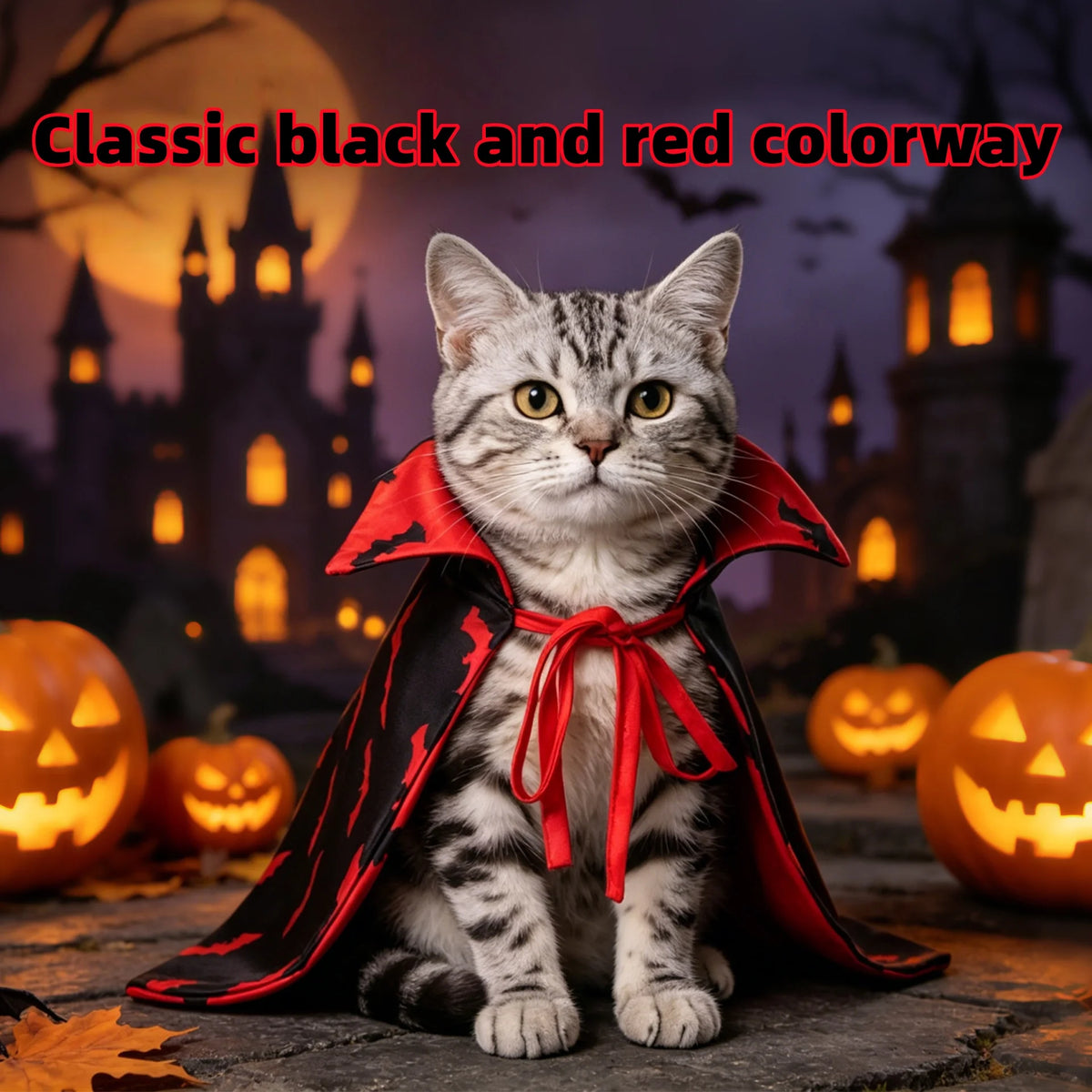 New Halloween Reversible Bat Pet Vampire Cape Costume Party Outfit For Cats Small Dogs for pet Gifts