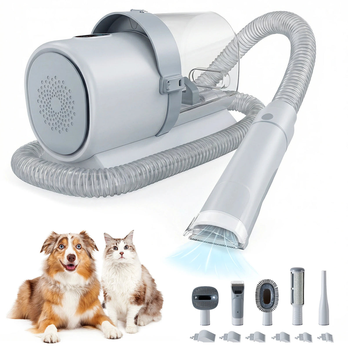 Professional Cordless Pet Grooming Clippers And Vacuum For Dogs Cats