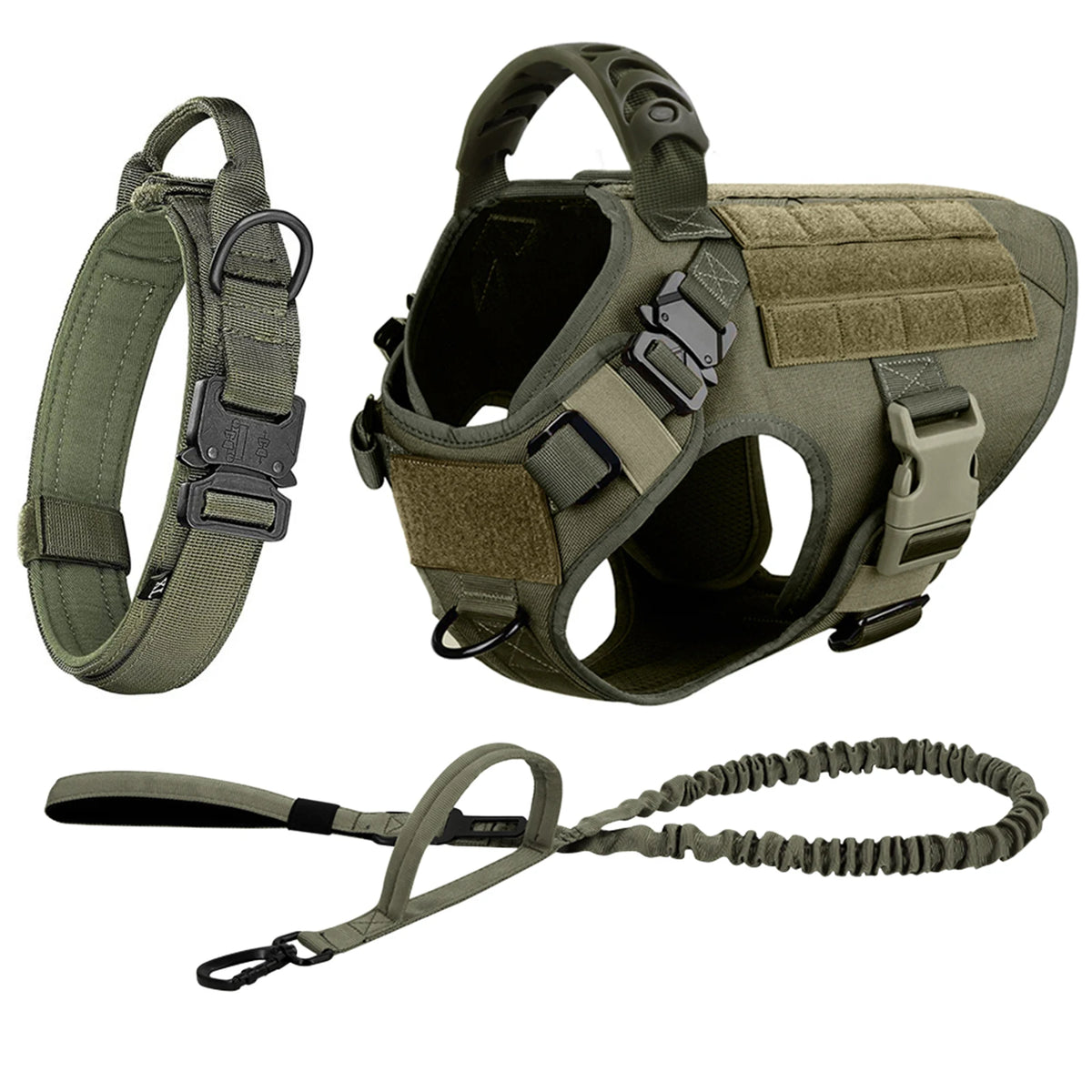 Petravel Padded Nylon Dog Harness And Training Leash Set