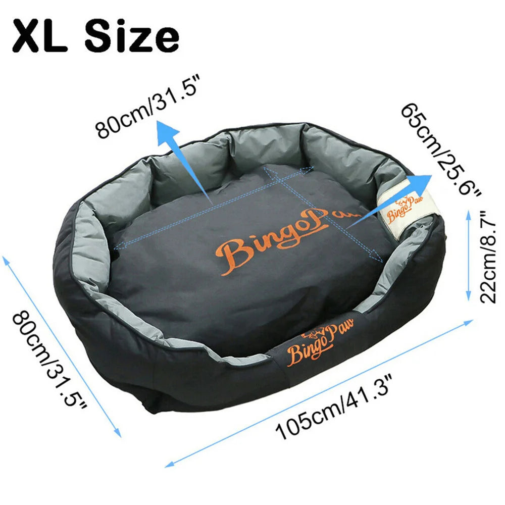 Borwart Orthopedic Waterproof Dog Bed With Removable Washable Cover