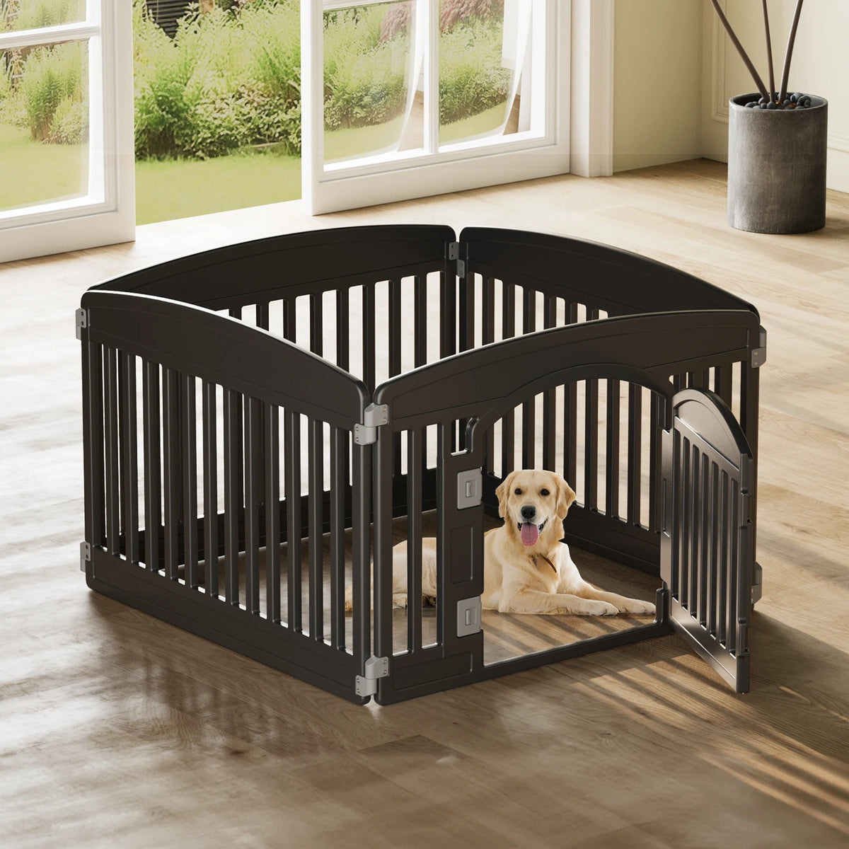 JHK Plastic Dog Playpen For Small Medium Pets Safety Fence
