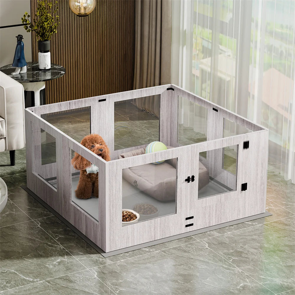 Borwart Heavy Duty Dog Whelping Box With Tempered Glass