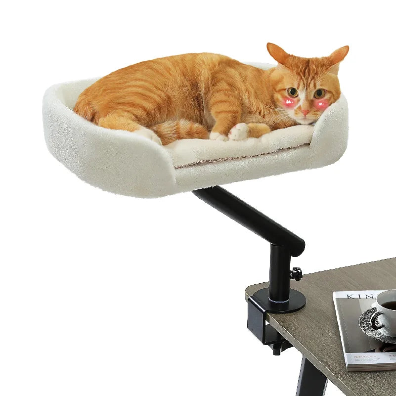 Breathable 360 Rotatable Cat Desk Bed Stand For Indoor Cats