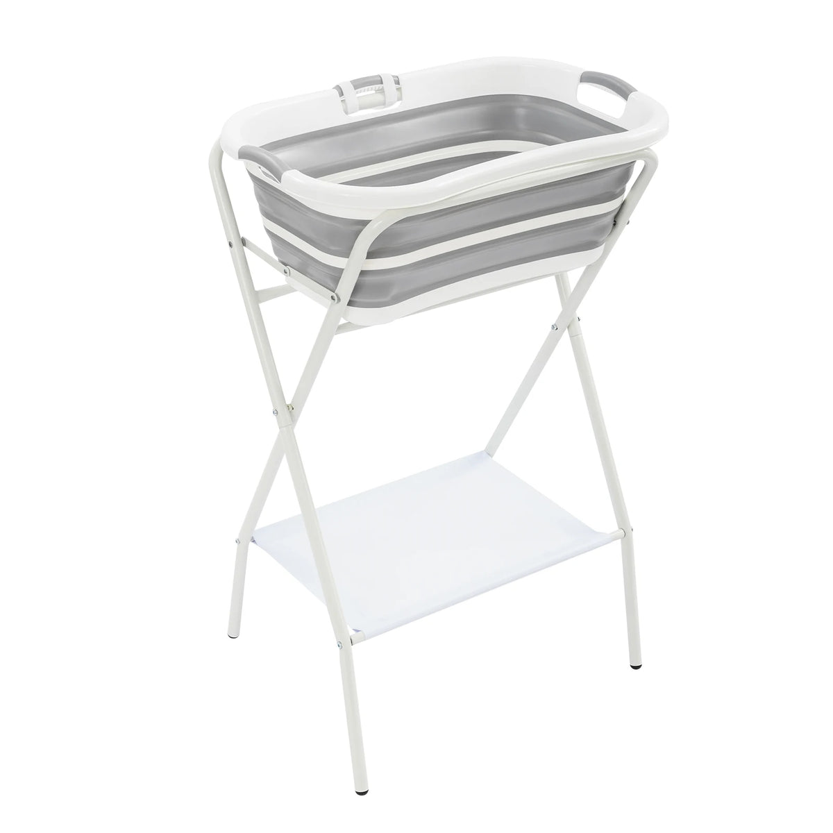 Collapsible Elevated Dog Bath Tub With Drainage Pet Grooming Station