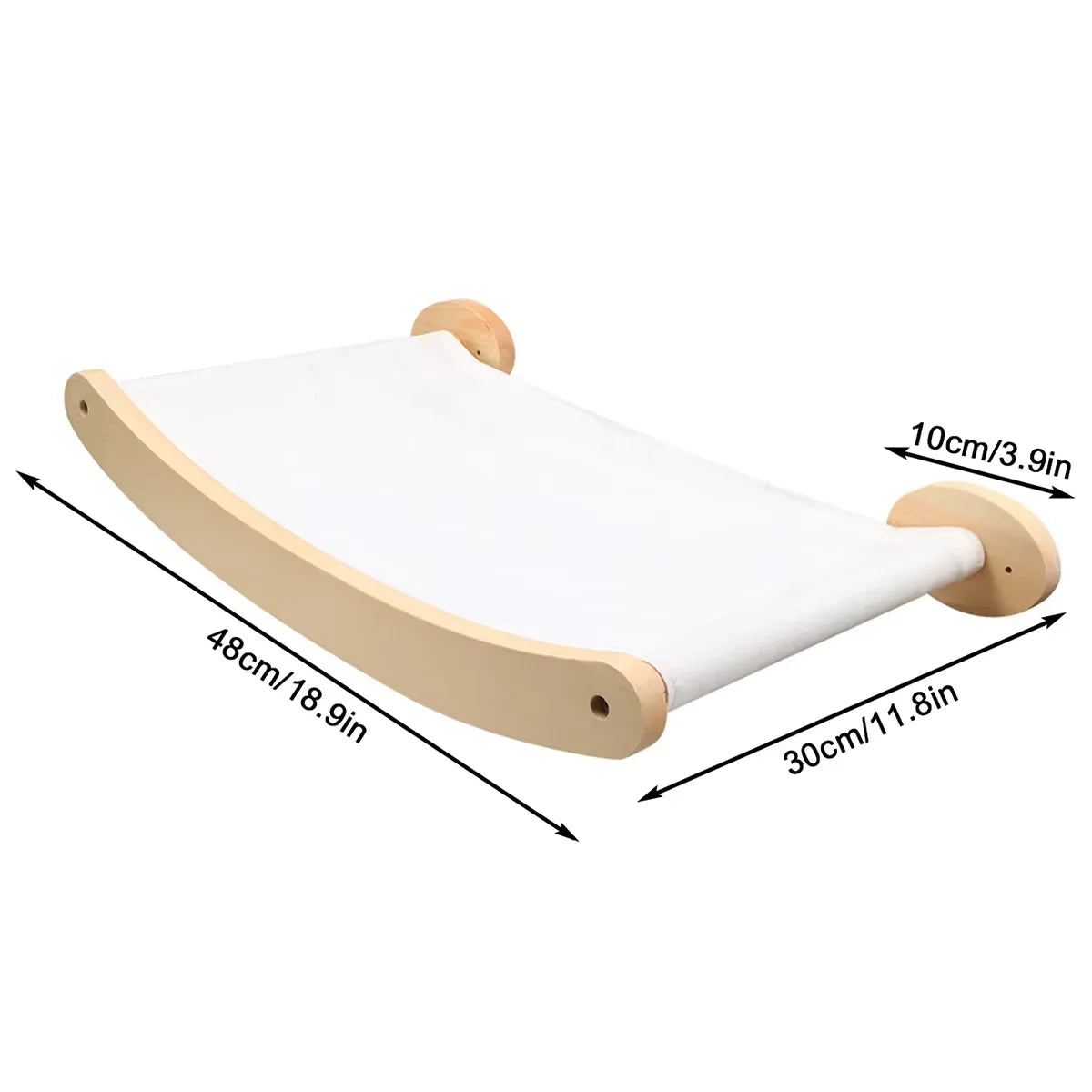 CWV Wall Mounted Cat Climbing Shelf And Sisal Scratching Hammock